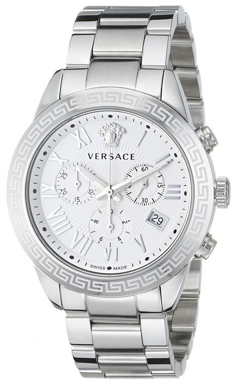 versace silver watches